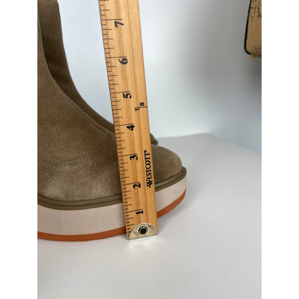 Matisse Gavin Tan Suede Platform Ankle Boots Size 10 M Chunky Block Heel Boho - Picture 6 of 13